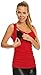 Happy Mama. Women's Maternity Nursing Top Stretch Sleeveless Tunic 10-18. 371p (Red, 12)