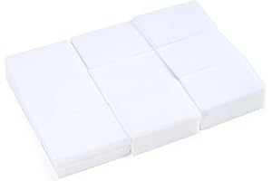 CHEERHOM 300 Stück Maniküre Wattepads, Fusselfrei Nagel Wattepads, Wattepads für Maniküre, Nail Wipes Pads, Fusselfreie Nageltücher für Vorbereitung und Abschluss der Nail Art Maniküre, (Weiß)