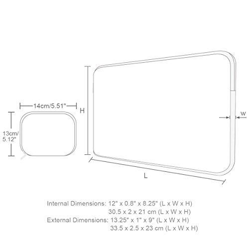 Arvok 11 11,6 12 Zoll Blatt Vene Grau Notebooktasche Laptoptasche Wasserfest Canvas-Gewebe Laptop Schutzhülle Bunte Muster Mit Extra-Tasche/Ultrabook/ Netbook Tasche/ Tablet Hülle Tasche/ Laptophülle Für Acer/ Asus/ Dell/ Fujitsu/ Lenovo/ HP/ Samsung - 2
