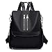 Produktbild COOFIT Rucksack Damen Wasserdicht Nylon Rucksack Tasche Damen 2 in 1 Rucksack Umhängetasche Anti Diebstahl Tasche Schule Daypack Rucksack