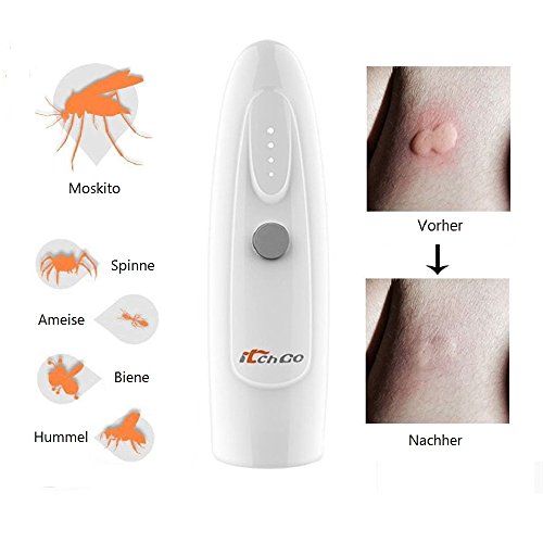 Preisvergleich Produktbild KOBWA Elektrischer Stichheiler, Beseitigen Schnell Juckreiz, Elektronische Juckreizstillende Gerät für Juckreiz, Brennen und Schwellung Verursacht Durch Insektenstiche, Enthält Keine Chemikalien
