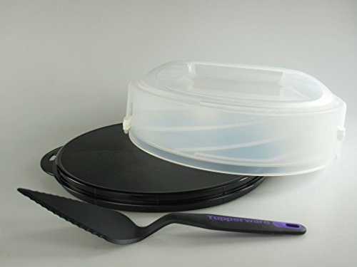 TUPPERWARE schwarz Tortentwist TWIST Torten Exclusiv + Tortenheber schwarz-lila 10741 - 2