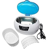 [ULTRASÓNICO LIMPIADOR Limpia con OLAS] Utilizando solamente agua, la ultrasónico limpiador genera 42,000 Hz de ultrasónico olas ese suavemente retirar suciedad y mugre en corto cantidad de hora sin utilizando duro productos químicos. Seguro para casi cualquier cosa, me gusta Joyas, Relojes, gafas, personal cuidado me gusta Dentaduras o afeitado cuchillas, y pequeña casa artículos, me gusta llaves y pequeña herramientas, o utensilios.