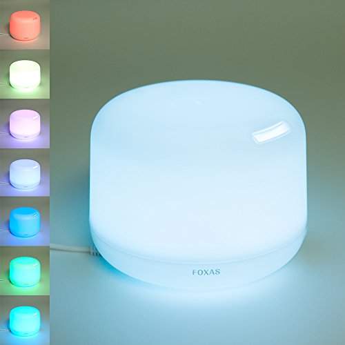 Aroma Diffuser 300ml Luftbefeuchter FOXAS Ultraschall Duftzerstäuber Air Humidifier Aromatherapy Essential Oil Diffuser 7 Farben LED Licht Farbwechsel - 5