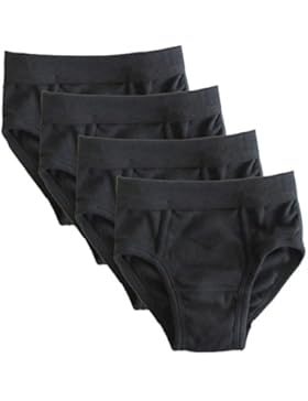 HERMKO 2840 4er Pack Jungen Slip mit Weichbund