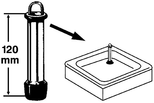 Sanitop-Wingenroth Standrohr aus Metall, verchromt, 1 Stück, Chrom, 22112 2 - 2