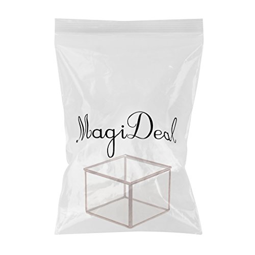MagiDeal Geometrisches Glas Terrarium Box Schmuckschatulle Glas Sukkulente Pflanzen Pflanzgefäß Deko – M - 2