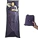 Produktbild Hüttenschlafsack, Hüttenschlafsack Inlett,Ultraleichter Reise-Schlafsack , Mikrofaser Schlafsack Reiseschlafsack,ultraleichter Schlafsack Reiseschlafsack Inlett Inlayextra Kissenfach - Outdoor Travel sleep bag für Hotel Trekkingtouren Berghütten