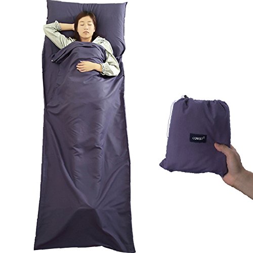 Preisvergleich Produktbild Hüttenschlafsack, Hüttenschlafsack Inlett,Ultraleichter Reise-Schlafsack , Mikrofaser Schlafsack Reiseschlafsack,ultraleichter Schlafsack Reiseschlafsack Inlett Inlayextra Kissenfach - Outdoor Travel sleep bag für Hotel Trekkingtouren Berghütten