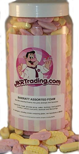 shrimp And Banana Foam Mix Sweet Jar Gift Jar Barratts Foam Mix