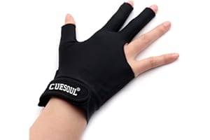 CUESOUL I guanti da biliardo Mano sinistra/destra del ponte - Adatto per giochi di biliardo/snooker/carrozzella