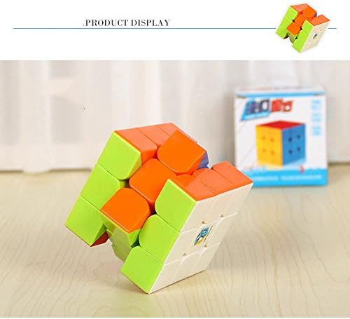 SZCSY Children's third-order cube decompression toys intellectual development puzzle fun traditional toys real color cube cube fidget spinner