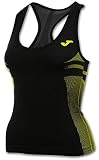  Joma Brama Emotion - Camiseta térmica para Mujer, Color Negro/Verde, Talla XS-S