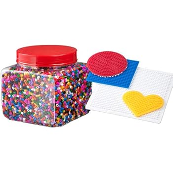 Set 6300 Perline Da Stirare 24 Colori 5mm - Kit Completo Con Piastre, Modelli E Accessori - Regalo Creativo Per Bambini - 4