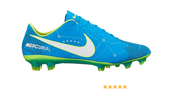 Nike Mercurial Vapor XI Neymar FG 12 Pavimento Duro 46 Stivale da Adulto  Calcio – Scarpe da Calcio, Pavimento Duro, Adulto, Uomo, Suola con  tasselli, Blu, Cal, Marina, Bianco, Immagine : Moda