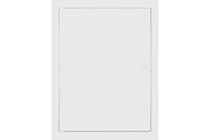 SYSTERM Premium Revisionsklappe mit Flachfront, Revisionstür Serviceklappe zur Inspektion und Abdeckung, Zum Öffnen drücken – Schlosstyp, Größe wählbar (Weiß, 25x30)