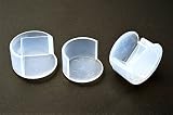 Premium Tischeckenschutz, 2-teilige Kantenschützer zum Vermeiden von Kopfverletzungen an scharfen Tischecken, Tischkantenschutz Baby, Made in Sweden: Eckenschutz transparent mit starkhaftendem 3M Klebeband (8 Stück) - 6