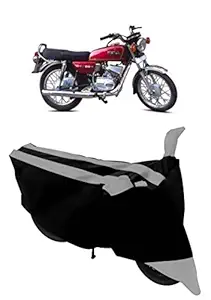 ABORDABLE Water Resistant Dustproof Bike Cover Compatible with Yamaha RX 100 All Weather Quality Fabric (Grey)