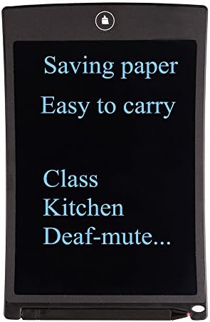8.5-Inch LCD Writing Tablet Whiteboard Bulletin Kitchen Memo Notice Fridge Board Daily Planner Electronic Notepad BLACK