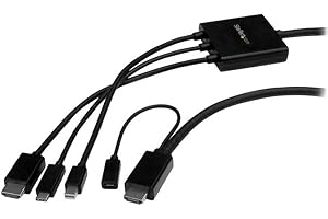 StarTech.com 2m HDMI Adapter Cable - 4K 30Hz - USB C / HDMI / Mini DisplayPort to HDMI - Digital AV Converter for HDMI Monitor (CMDPHD2HD)