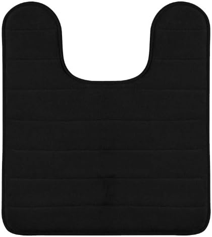 Hydrodry Black Ultimate Performance Memory Foam Pedestal Mat, 50 x 50 cm Anti Slip