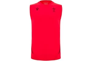Macron Mens Wales Rugby Training Shirt 2025 Adults