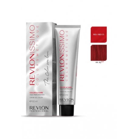 Revlon Revlonissimo Colorsmetique, Tinte para el Cabello 660 Rojo Intenso - 60 ml