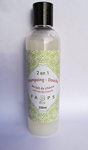2-in-1 Shower Gel with 20% Organic French Goat Milk 100% Natural, Vegetable. Free from Sulfates, Silicone, Parabens, EDTA, MIT, Alcohol, Colourings, GMO, Mineral Oil, Palm Oil. 25 0 ml