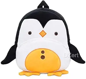 DZert Penguin Kids School Bag Soft Plush Backpack Cartoon Toy, Childrens Gifts Boy Girl Baby (2 to 6 Years)