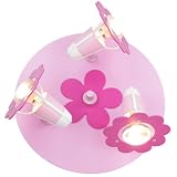 Elobra Kinderzimmerlampe Blume Blüte, Holz, rosa, 123720