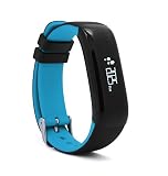 Kivors®Blutdruck Armband Fitness Tracker, Sport Schrittzähler Activity Tracker Watch Connected Monitor Blutdruck Pulse Frequenz Monitor Sleep Activity Monitor für iPhone iOS Android, Rot