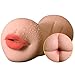 Produktbild ZRB Männlich Masturbator Dual Kanal Realistisch Silikon Sex Spielzeuge Künstlich Mund Anal Stimulieren Penis Mann Orgasmus Oral Zunge Masturbation Erwachsene Sex Spielzeuge Zum Männer