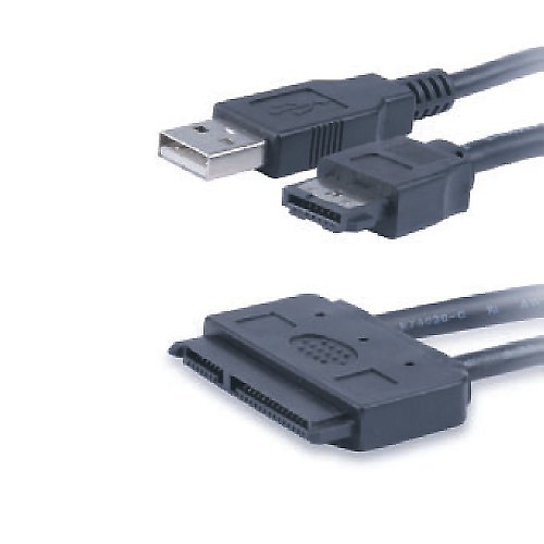 Akasa AK-CBSA03-80BK Flexstor eSATA Kabel für SATA HDD und SSD - 2