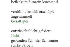 Wolfgang Tillmans. Gesättigtes Licht (Silber-Arbeiten): befleckt reif unrein leuchtend, verdünnt instabi, erschöpft angesammelt Gesättigtes