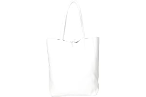 Chicca Borse Borsa a Mano Shopper da donna in pelle made in Italy - 40x36x11 cm