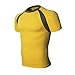 Produktbild Herren T-Shirt!Sannysis Männer Mode Plain Polyester Breathable Sport T-Shirt (XXL, Gelb)