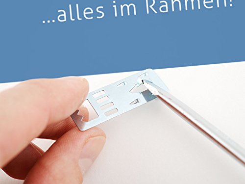 100 Stück – Aufhänger für Kapa Platten, Foamboard, Leichtschaumplatten, Leichtschaumaufhänger Groß - 4
