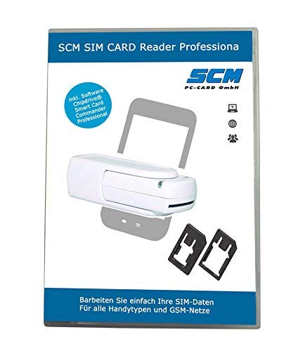SCM SIM lector de tarjetas Professional - tarjeta SIM de punto blanco - SCT3512 plus Software para móvil del usuario datos en la tarjeta SIM GSM en el ordenador de expresión creativa
