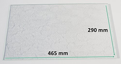 Khlschrank Einlegeboden / Glasplatte / Gemsefach  Strukturglas 4 mm dick  465 mm x 290 mm - Direkt vom Glasereifachbetrieb!!!