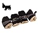 Produktbild Xiton 1Pair Dog Boots-weiche Haustier-Tatze-Schutz Anti-Rutsch-Hundeschuhe für kleine Hunde All Seasons Pet Booties (Schwarz)