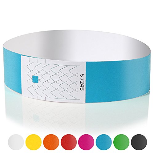 Amazy Pulseras de Identificacion 100 unids Pulseras de seguridad numeradas e imprimibles para el control de eventos y fiestas Azul reviews Amazy Pulseras de Identificacion 100 unids Pulseras de seguridad numeradas e imprimibles para el control de eventos y fiestas Azul