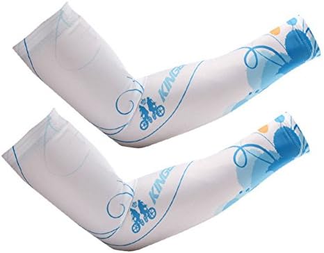 Jewelry Rarity Spandex UV Protection Fingerless Sleeves Dehumidification Absorb Sweat Quick-Drying Outdoor Cycling and Fishing Breathable High Elastic Arm Gloves For Men and Women are Available,fresh white