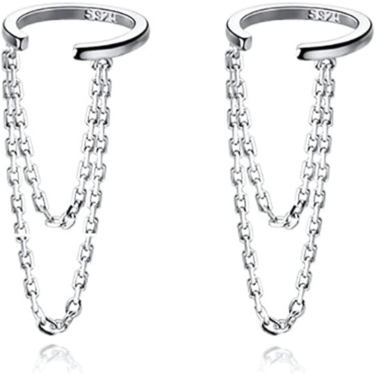 Manschetten-Ohrringe Aus 925er Sterlingsilber – Ohne Piercing, Verstellbar, Mit Geschenkbox