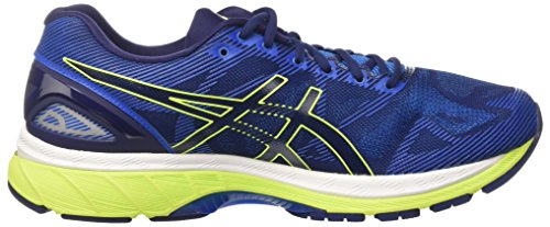 Asics Herren Gel-Nimbus 19 Laufschuhe für Das Training auf Der Straße, Indigoblue/Safetyyellow/Electricblue - 6