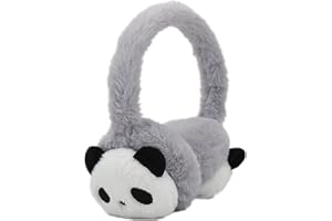 SJTJSPX Paraorecchie per bambini, scalda le orecchie per bambini, invernali, caldi, a forma di cartone animato, a forma di panda regolabile, ispessito, protezione per le orecchie per ragazze, ragazzi,