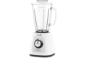 Moulinex LM4351 Blendforce 2, Frullatore Elettrico con Tecnologia Powelix, 800 W, 1.75 Litri, Sistema SmartLock, Blender Frullatore Elettrico con 3 Velocità e Vaso in Vetro Termoresistente