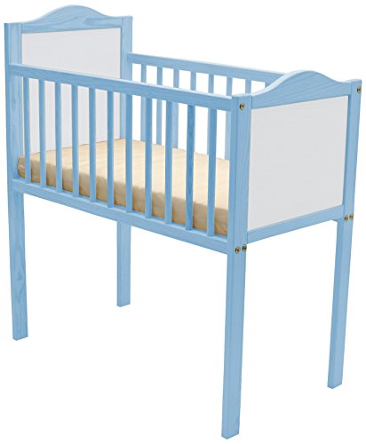 Grapi Mini Romantic Cot Bed with Mattress (Soft Blue)