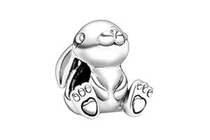 PANDORA Charm Nini il coniglio argento 798763C00, misura unica, Argento sterling, Non pertinente.
