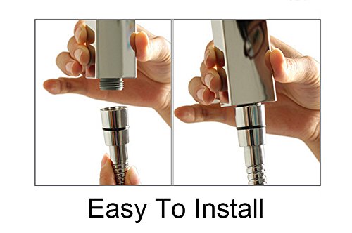 Vox Duschkopf Wasserfall Handbrause Handdusche Duschbrause Moderne ABS Verchromt mit Anti-kalk Düsen - 7