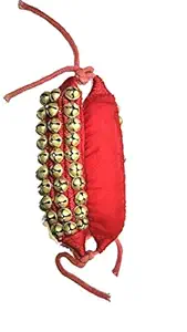 Ghungroo India 3 Line Red Cloth Pad Ghungroo